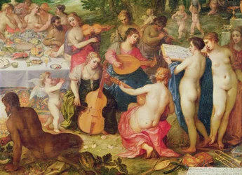 The Banquet of the Gods (detail)